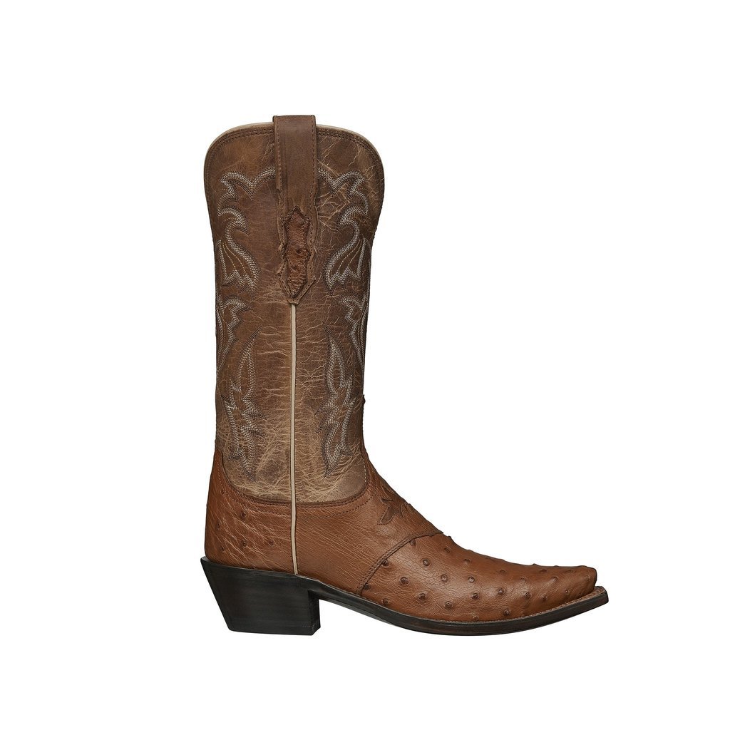 Lucchese Lucchese | Augusta Ostrich Boot | Camel Tan Tucson