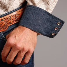 Stetson Stetson | Long Sleeve Paisley Snap Shirt | Brown