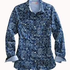 Tin Haul Tin Haul | Lucky Paisley Print Long Sleeve Snap Shirt
