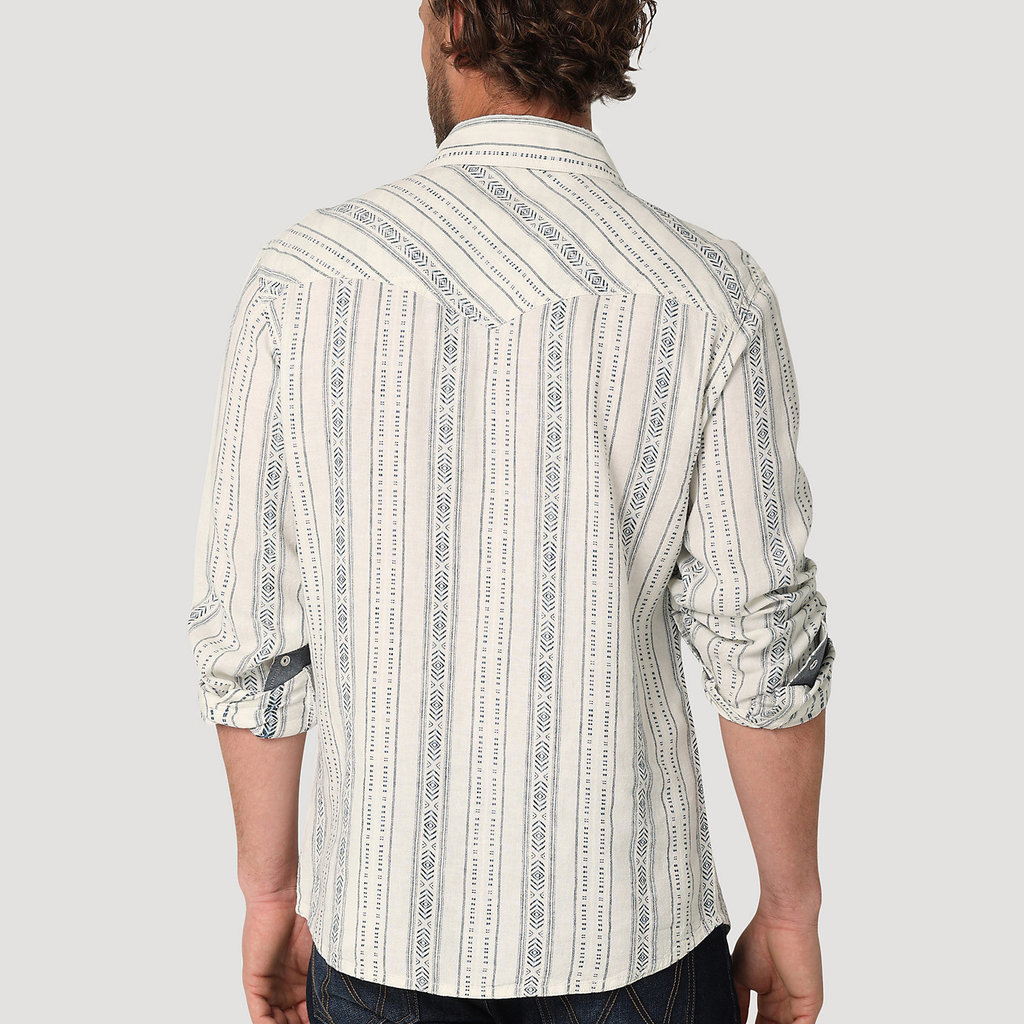 Wrangler Wrangler | Retro® Premium Long Sleeve Linen Snap Shirt