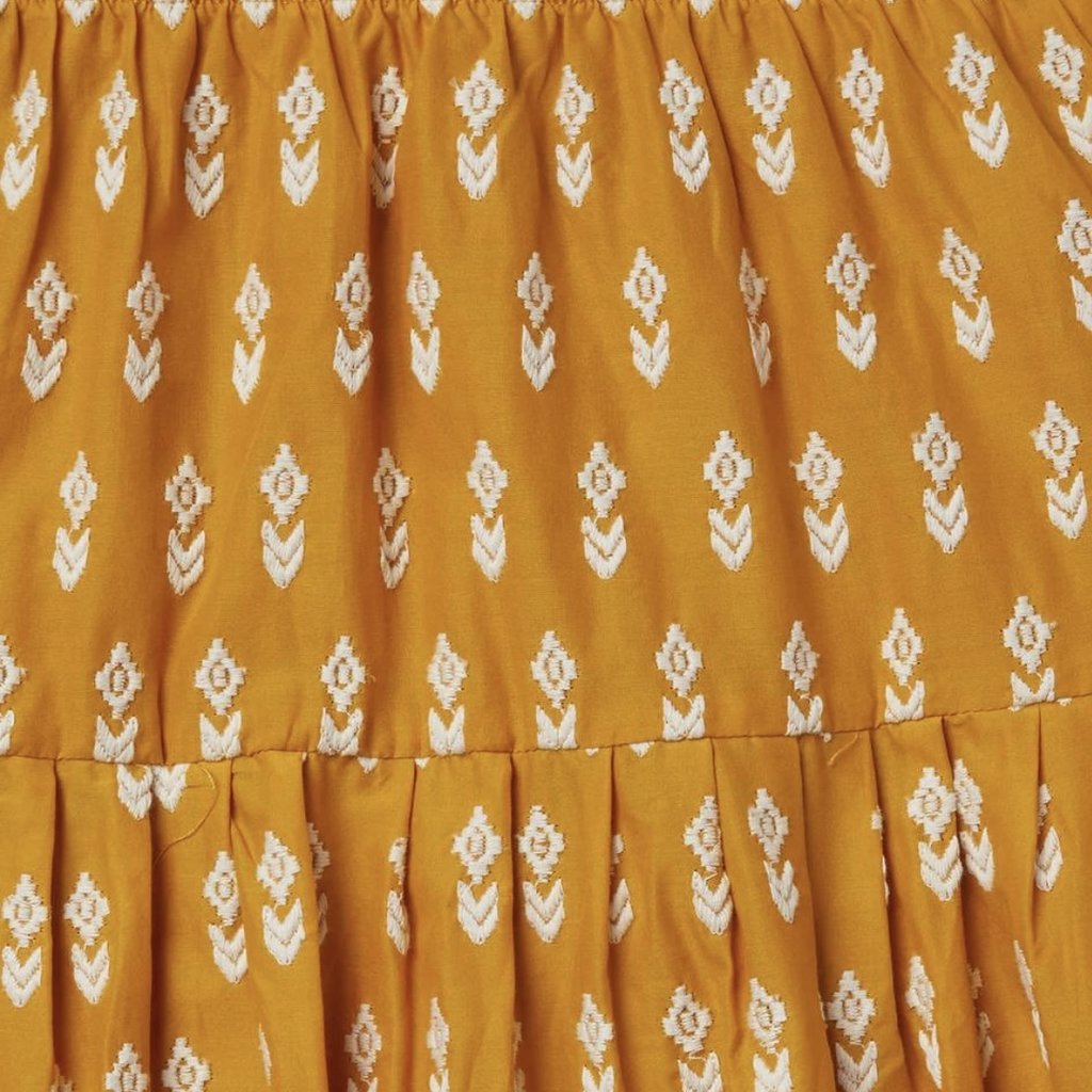 Stetson Stetson | Cotton Aztec Print Skirt | Yellow