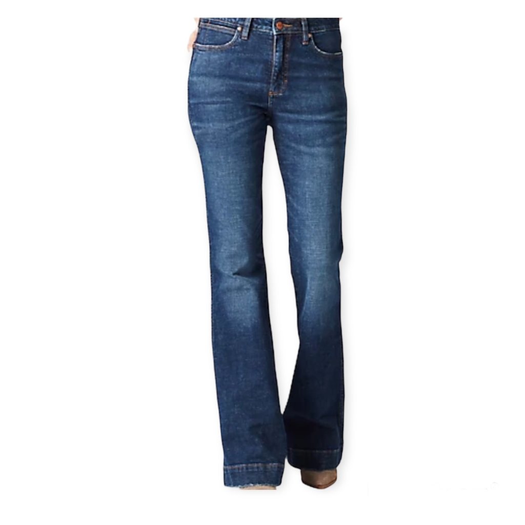 THE WRANGLER RETRO® GREEN JEAN: WOMEN'S HIGH RISE TROUSER IN KATIE