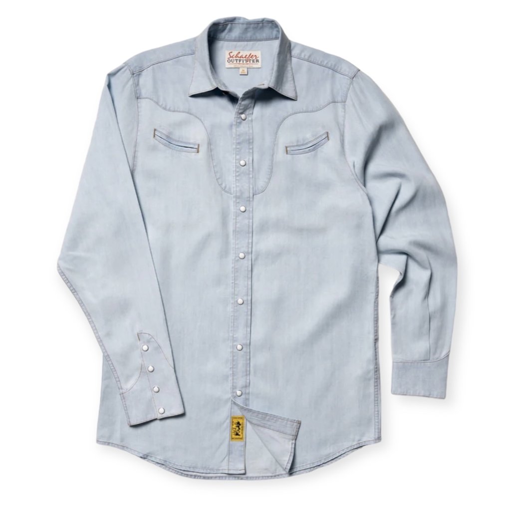 Schaefer Outfitter Schaefer Outfitter | Jesse Western Shirt | Light Wash