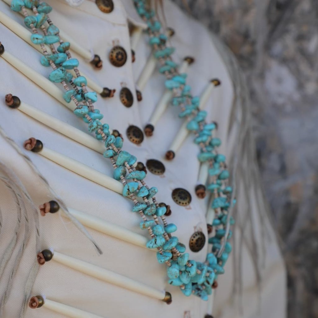 Native Images Turquoise | #8 Heishi Shell Necklace