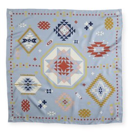 Pendleton Silk Scarf in Wild Blossoms Blue