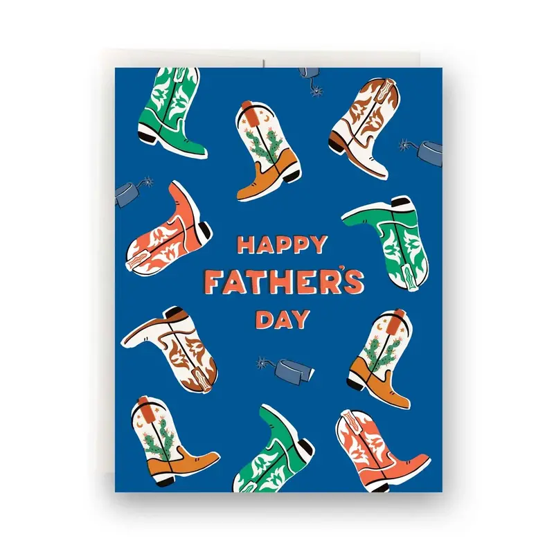 Antiquaria Boots Father's Day Greeting Card
