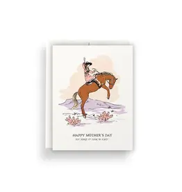 Antiquaria Cowgirl Mother's Day Greeting Card