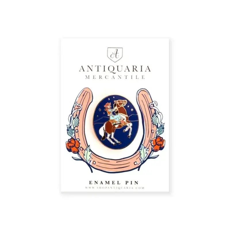 Antiquaria Cowgirl Enamel Pin