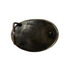 Waterhorse Bronze Designs Waterhorse Bronze | Turning Trout Oval Belt Buckle Black