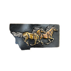 Waterhorse Bronze Designs Waterhorse Bronze | Montana Running Horses Black