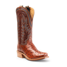 Hyer Boots Hyer | Culver Full Quill Ostrich Boot | Cognac