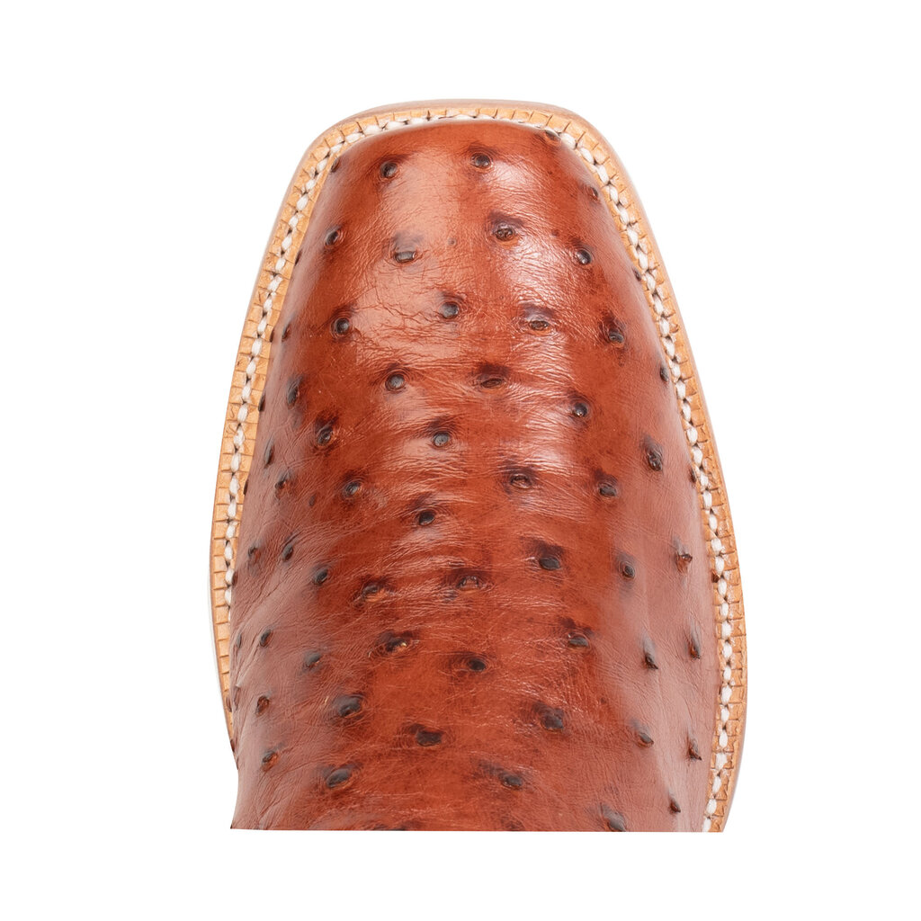 Hyer Boots Hyer | Culver Full Quill Ostrich Boot | Cognac