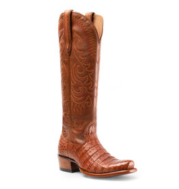 Hyer Boots Kensington Caiman Boot | Cognac