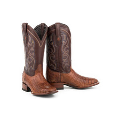 Stetson Stetson | Branson Caiman Belly Boot | Brown