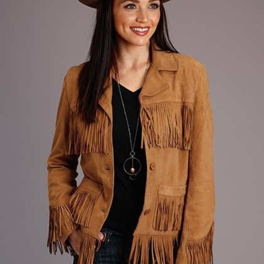 Stetson Stetson | Suede Fringe Jacket | Tan
