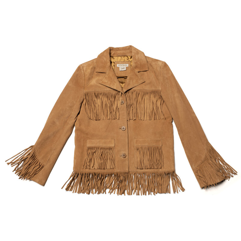 Stetson Suede Fringe Jacket | Tan