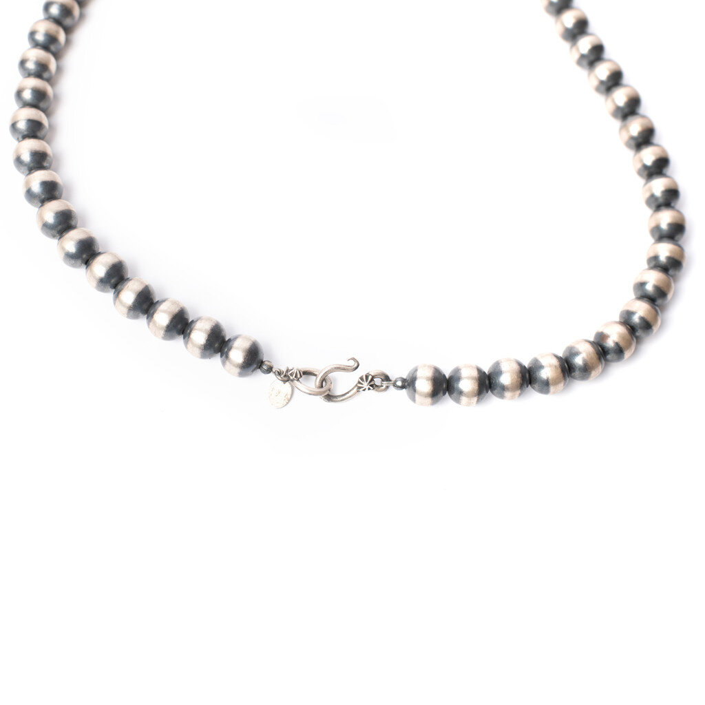 Ken Bohl Ken Bohl | Sterling 10 mm Navajo Pearl Necklace | 24"