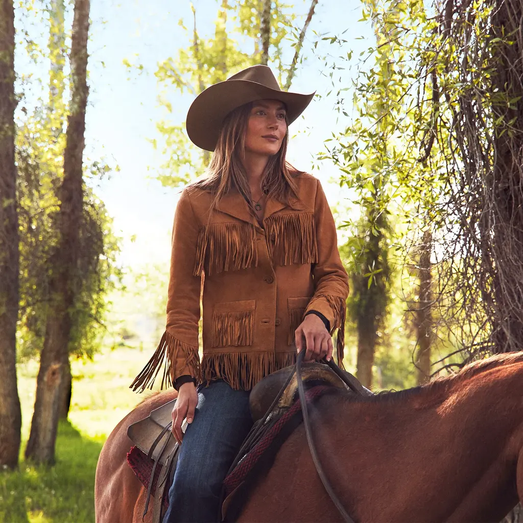 Stetson Stetson | Suede Fringe Jacket | Tan