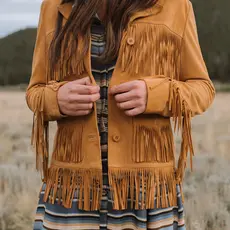 Stetson Stetson | Suede Fringe Jacket | Tan