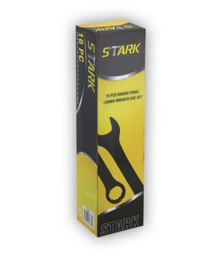STARK Stark Wrench Set Combo SAE 16pc Black