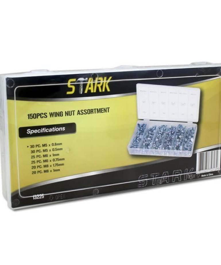 STARK Stark Wing Nut Assortment 150pc