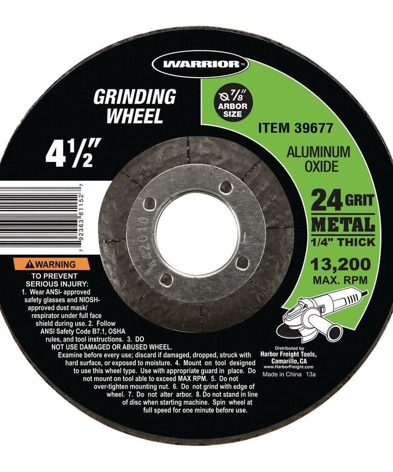 WARRIOR Grinding Wheel 4-1/2"