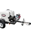 SIMPSON Simpson 3200 PSI at 2.8 GPM HONDA GX200 with CAT Triplex Plunger Pump Cold Water Professional Gas Pressure Washer Trailer