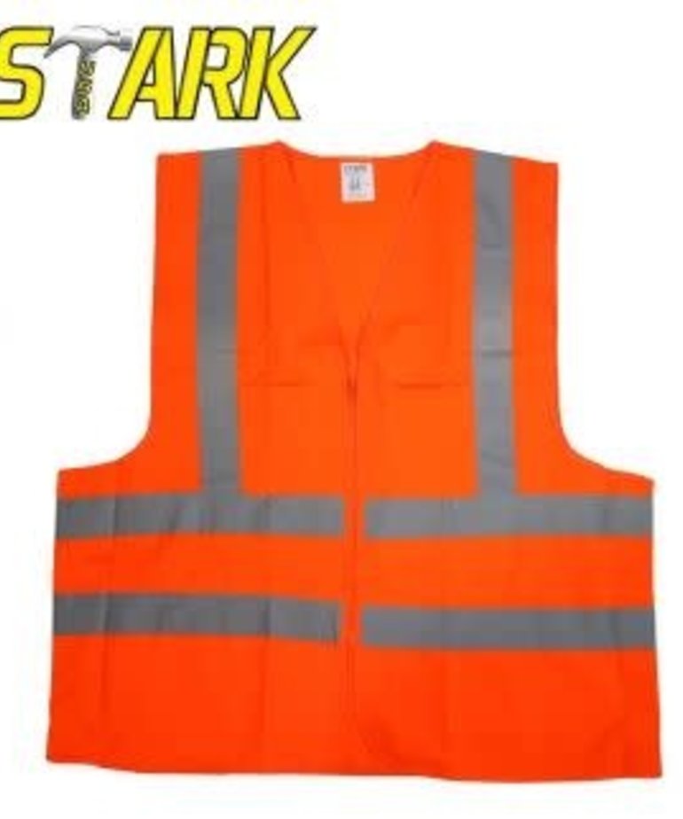 STARK Stark Safety Vest Orange 2 Pocket ANSI XL
