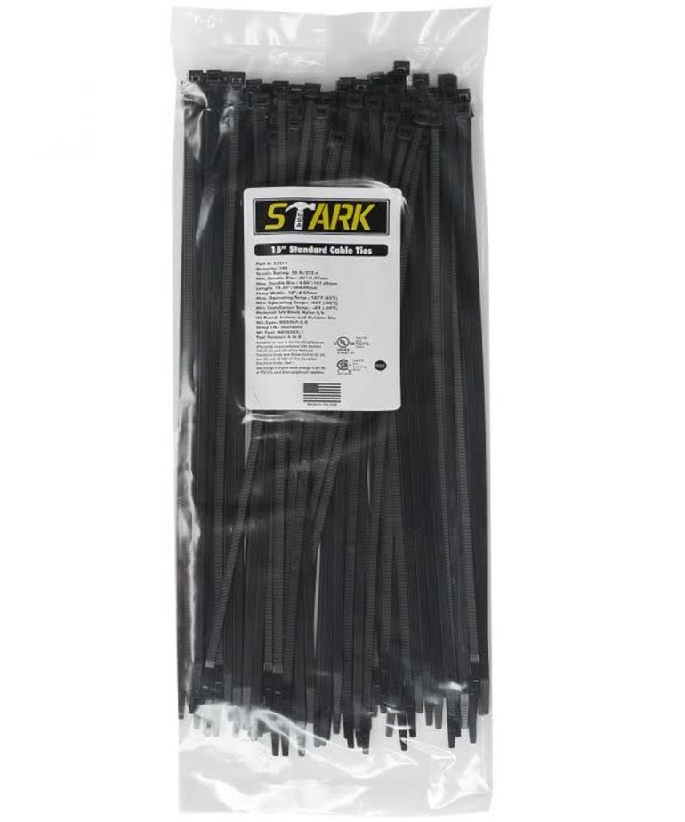 STARK Stark Cable Ties 15" UV 100pc