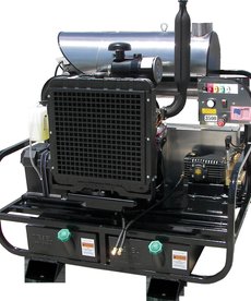 Portable Hot Pressure Washer Electric Powered & Fuel Oil Heated