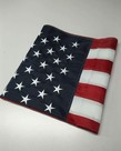 J&J HOME FASHION Embroidered American Flag 3' X 5'