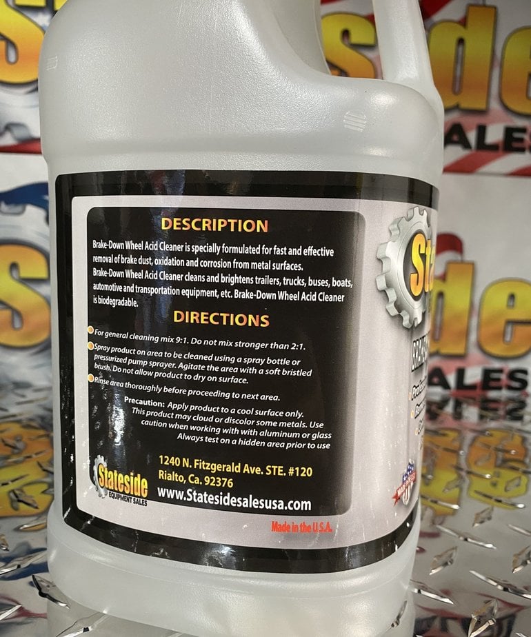 Stateside Brake Down Wheel Acid Cleaner 1-Gallon