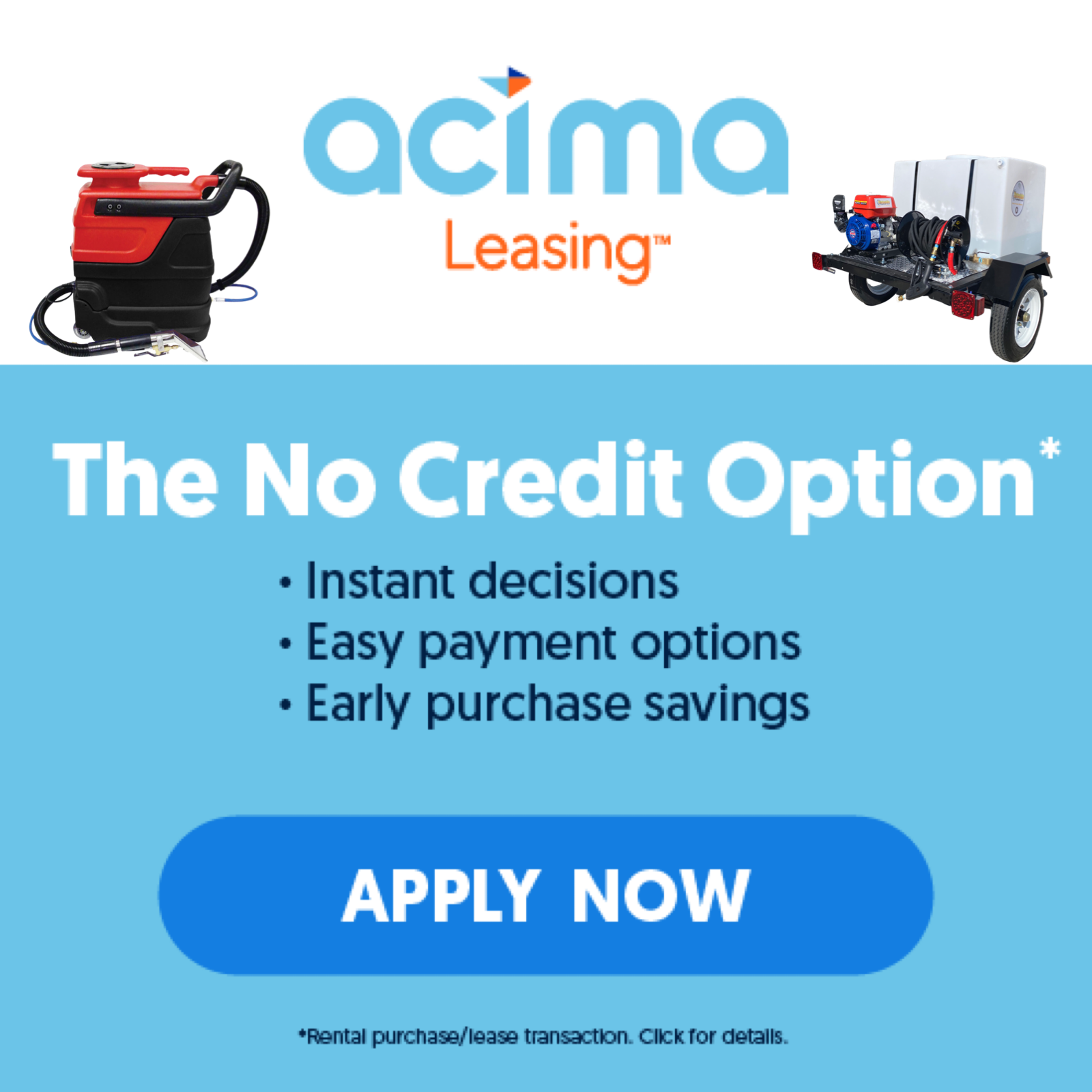 Acima financing application