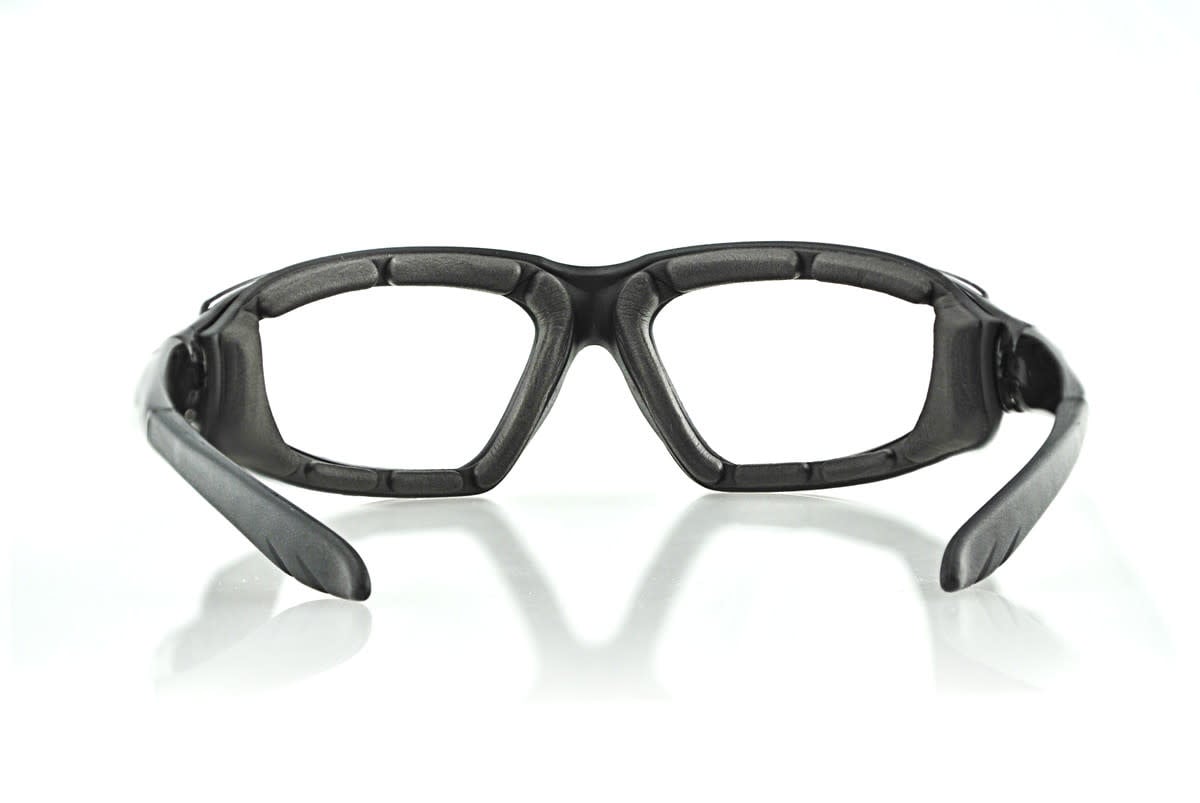 Bobster Wheelie Gloss Clear Gray Smoke Black/Red Revo Sunglasses