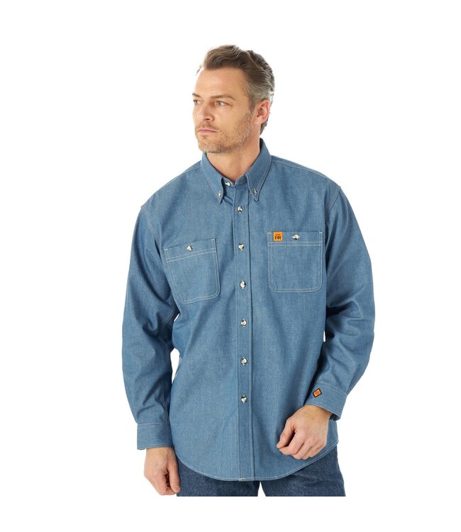 WRANGLER WRANGLER FR LONG SLEEVE WORK SHIRT