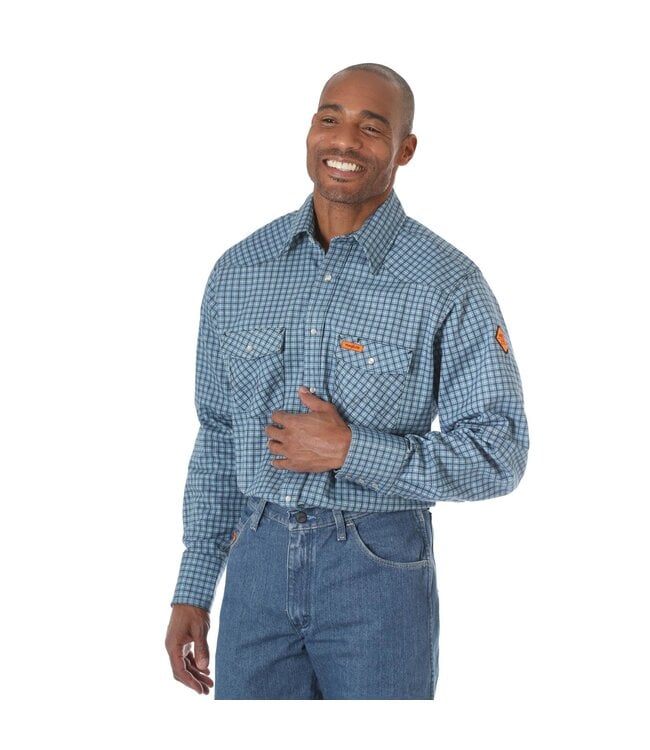 WRANGLER WRANGLER FR LONG SLEEVE WORK SHIRT