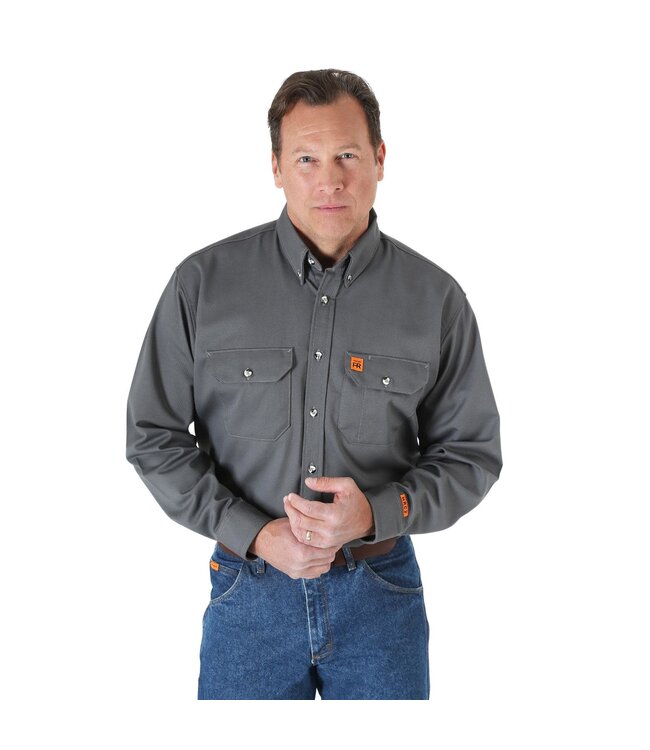 WRANGLER WRANGLER FR LONG SLEEVE WORK SHIRT