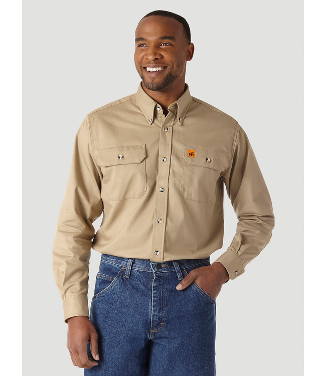 WRANGLER WRANGLER FR LONG SLEEVE WORK SHIRT