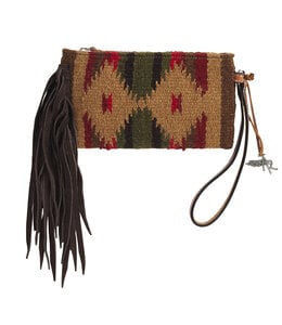 ANGEL RANCH AZTEC BLANKET WALLET- TAN