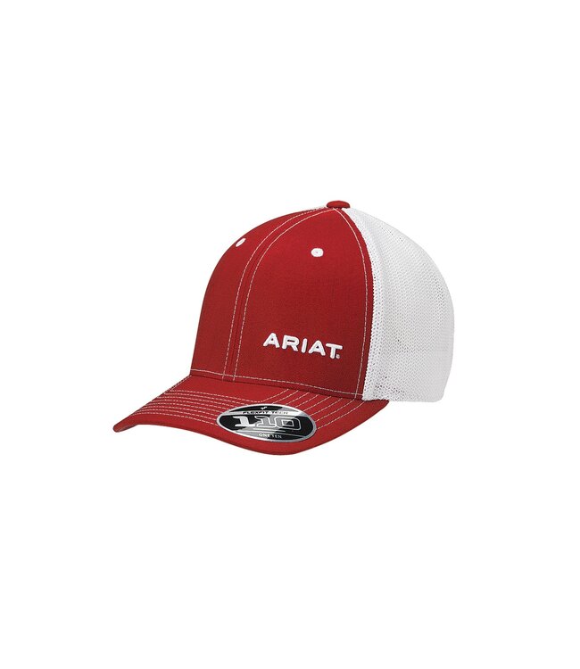 Ariat Hat 1596004 FLEXFIT 110 MENS BALL CAP RED - Rig Outfitters