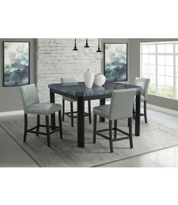 Elements ELEMENTS FRANCESCA COUNTER HEIGHT DINING SET W 4 CHAIRS