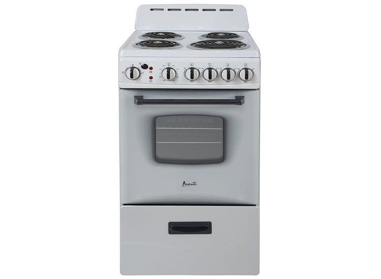Avanti® 20 White Free Standing Electric Range, KAM Appliances