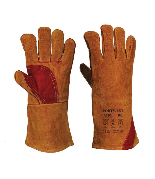 Portwest REINFORCED WELDING GAUNTLET BROWN