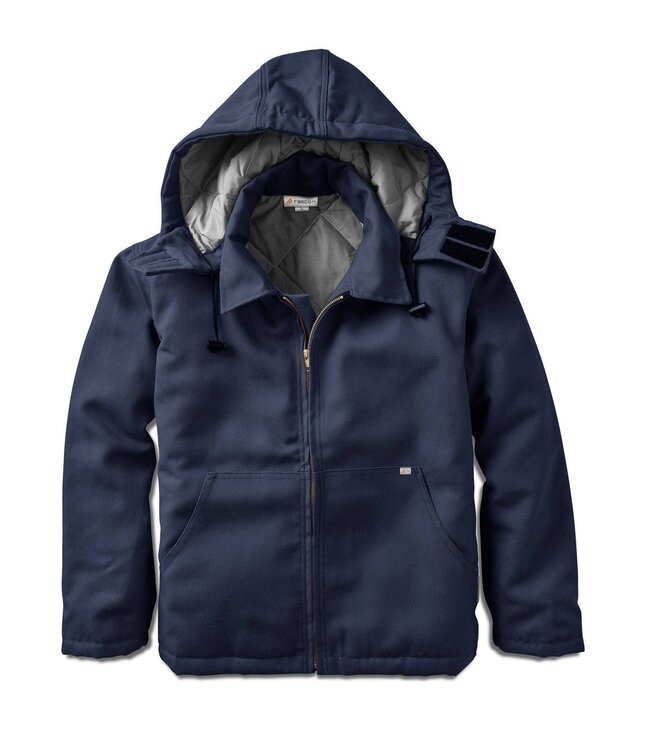 RASCO RASCO FR NAVY DUCK HOODED JACKET