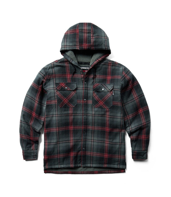 Wolverine WOLVERINE HASTINGS FLANNEL WITH SHERPA LINED HOOD