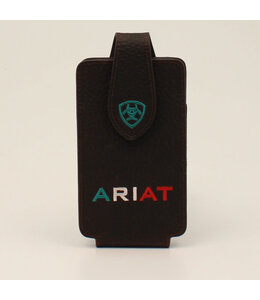 Ariat ARIAT MEDIUM CELL PHONE CASE LOGO MEXICAN ROWDY BROWN