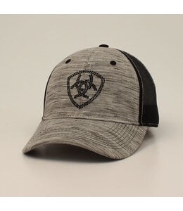 Ariat ARIAT LADIES CAP SNAP BACK RHINESTONE SHIELD GREY