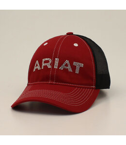 Ariat ARIAT LADIES CAP SNAP BACK RHINESTONE LETTERS BURGUNDY