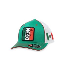 Ariat ARIAT MENS FLEXFIT 110 SNAPBACK MEXICO FLAG GREEN