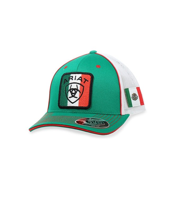 Ariat ARIAT MENS FLEXFIT 110 SNAPBACK MEXICO FLAG GREEN